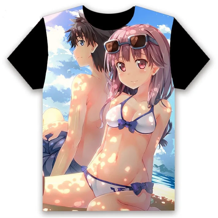 20 Аниме футболка некий магический индекс Misaka Mikoto Kamijou Touma ускоритель, косплей для женщин и мужчин с коротким рукавом черные футболки - Цвет: 20