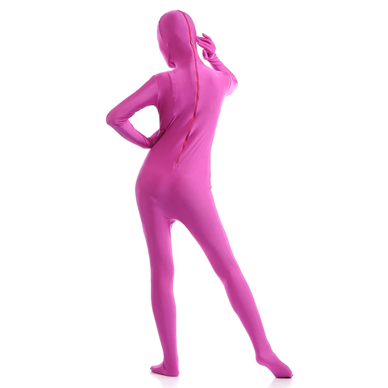 Ainclu темно-розовый спандекс Zentai костюм для женщин Женский Летний комбинезон