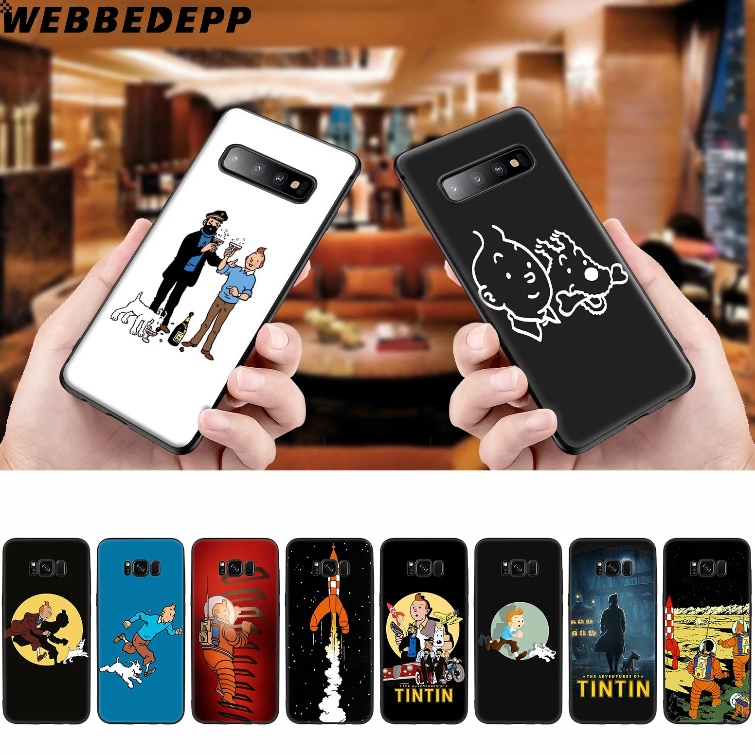 The Adventures of Tintin Soft Case for Samsung Galaxy S10 S10e S9 S8 Plus S7 S6 Edge &amp J6 2018 Note 10 9 8 |