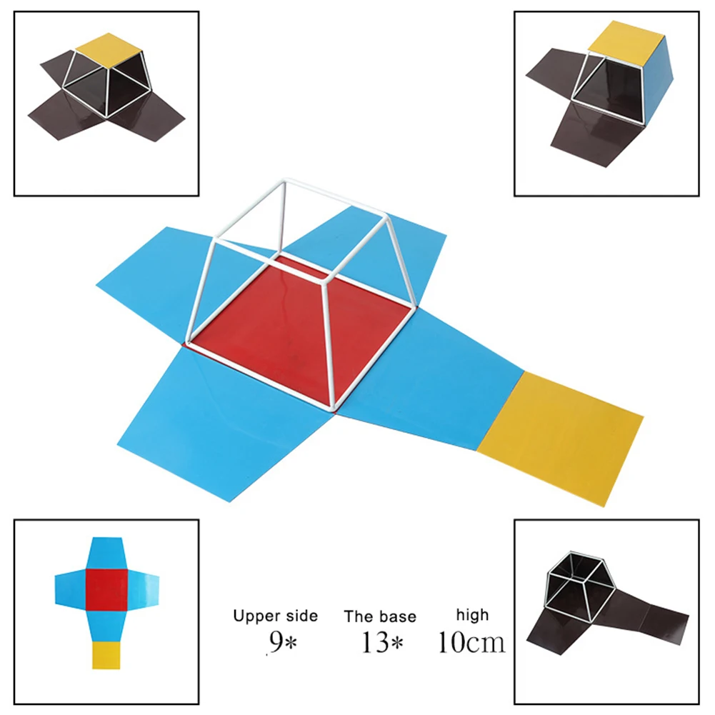 Магнитные раскладные геометрические Твердые shapeCube Призма 3D плоское обучение сравнение математические игрушки для детей