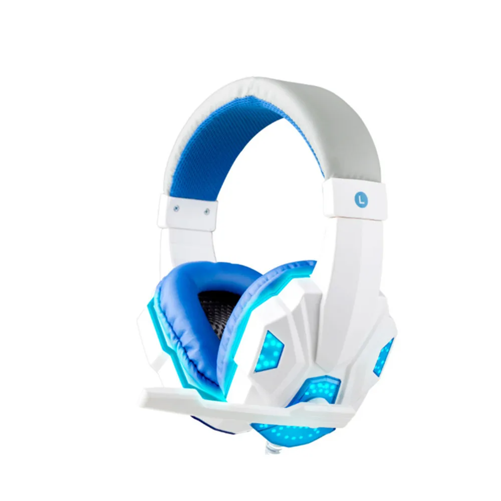New Stereo Gaming Headse One PC Bass Over-Ear Headphones With Microphone LED Lights And Volume T For PS4 Xbox Phone | Электроника