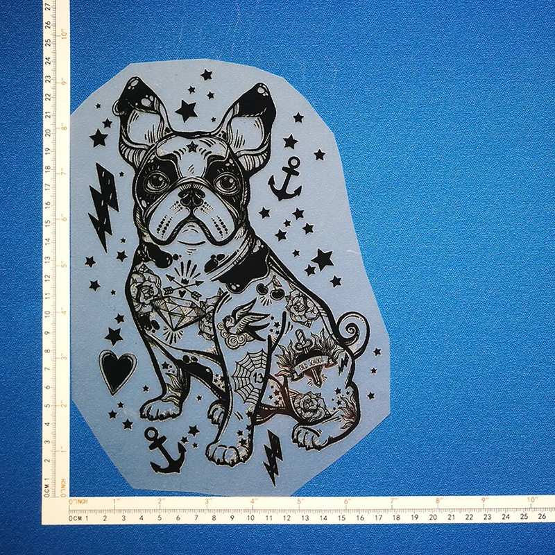 ONESAID мило ПВХ жару собак для футболка термонаклейки Термоаппликации Ткань Утюг