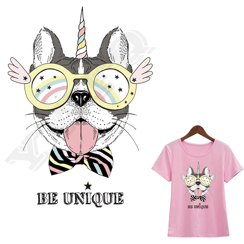 Наклейки сделай сам в виде единорога железные патчи для одежды стираемые