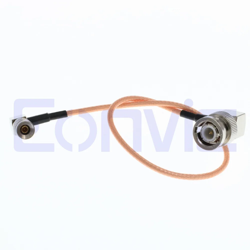 Eonvic Elbow BNC to 1.0/2.3 DIN Male RG179 SDI Video Cable Pigtail 20cm | Power Cords &amp Extension