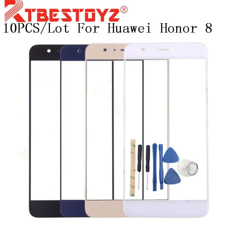 

RTBESTOYZ High Quality Touch Panel Screen For Huawei Honor 8 Touchscreen Replacement Front Outer Glass Lens No LCD Tools
