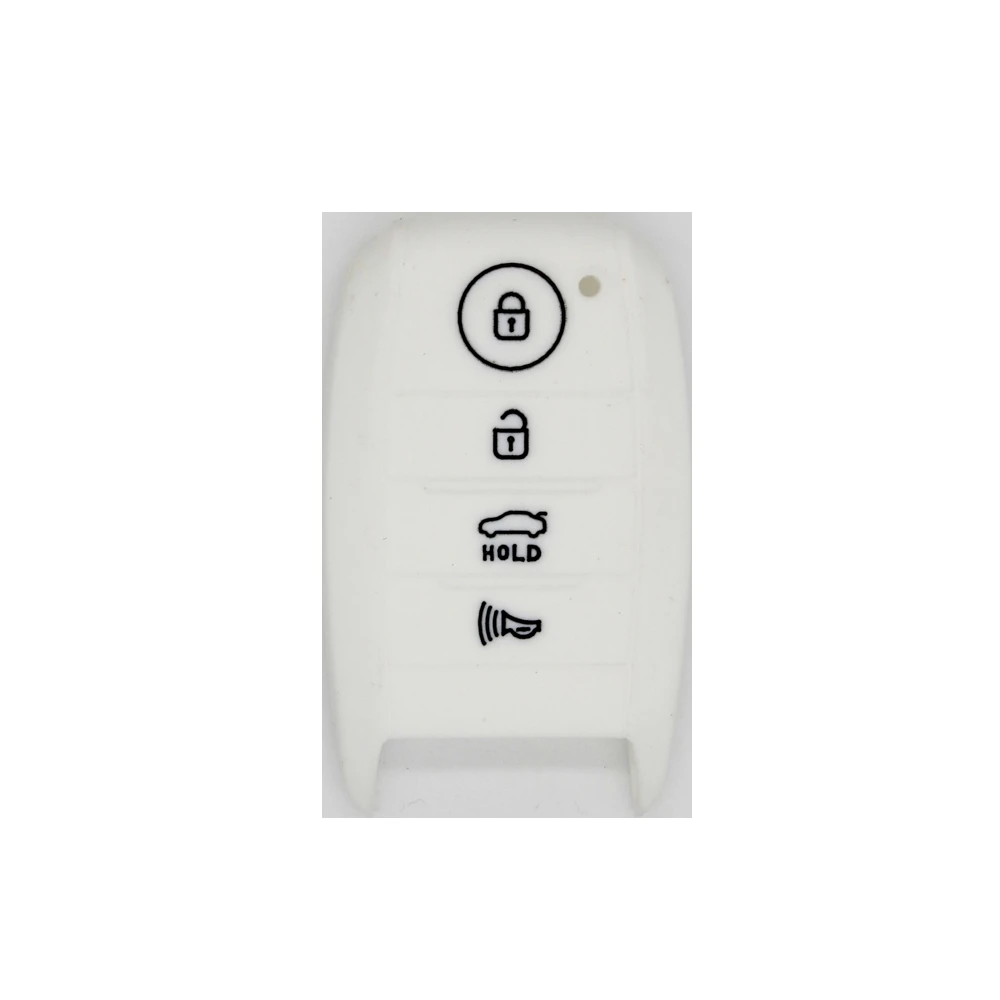 Чехол для ключа автомобиля силиконовая 4 Кнопка чехол Kia Sorento Optima Forte Koup Soul Niro