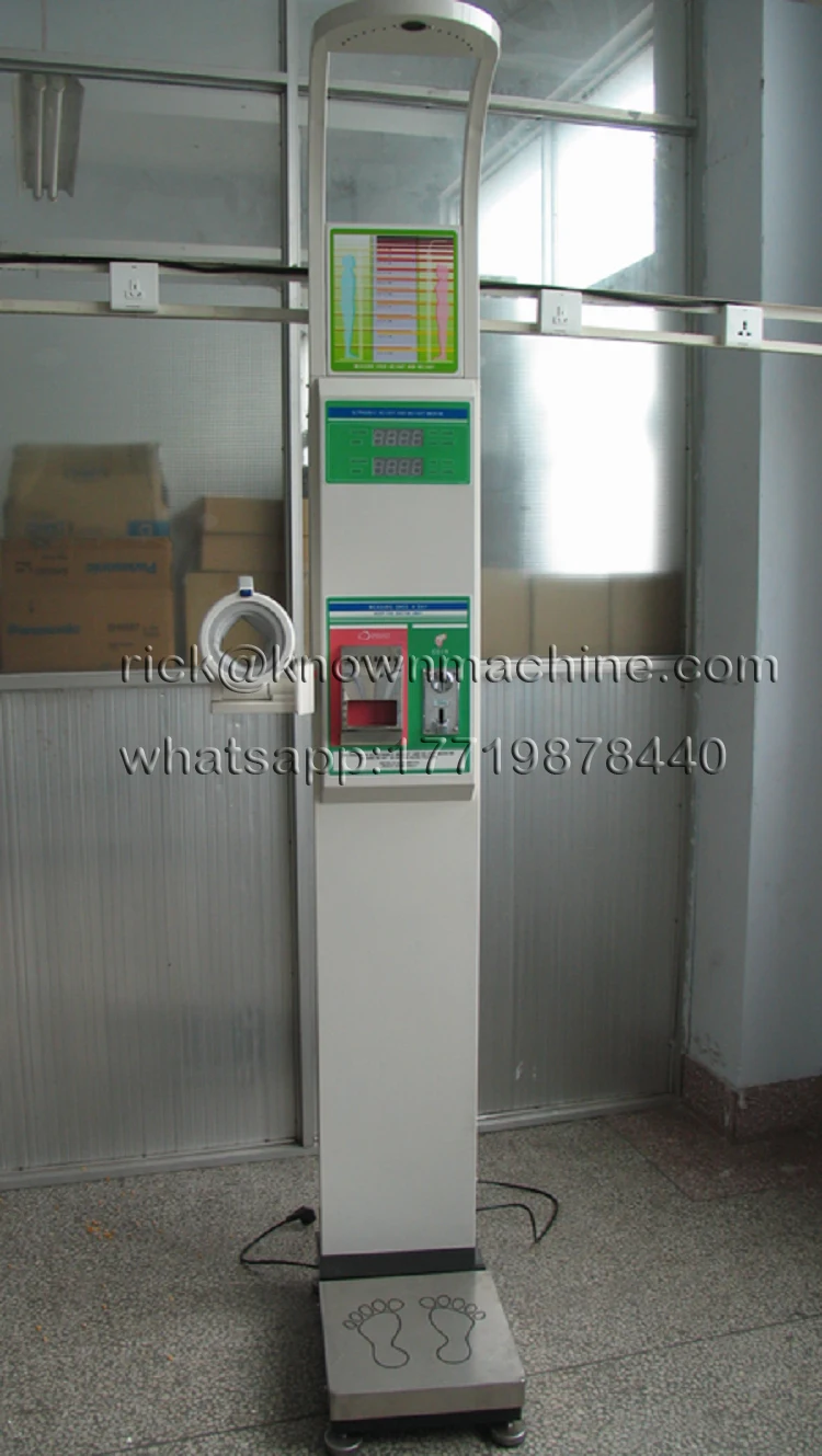 Торговый ультразвуковой прибор для измерения веса BMI кровяного давления с крылом