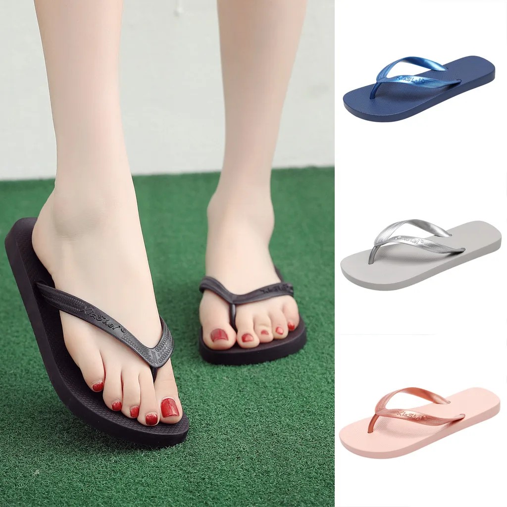 JAYCOSIN 2019 модные тапочки для пар Нескользящие шлепанцы на плоской подошве пляжные