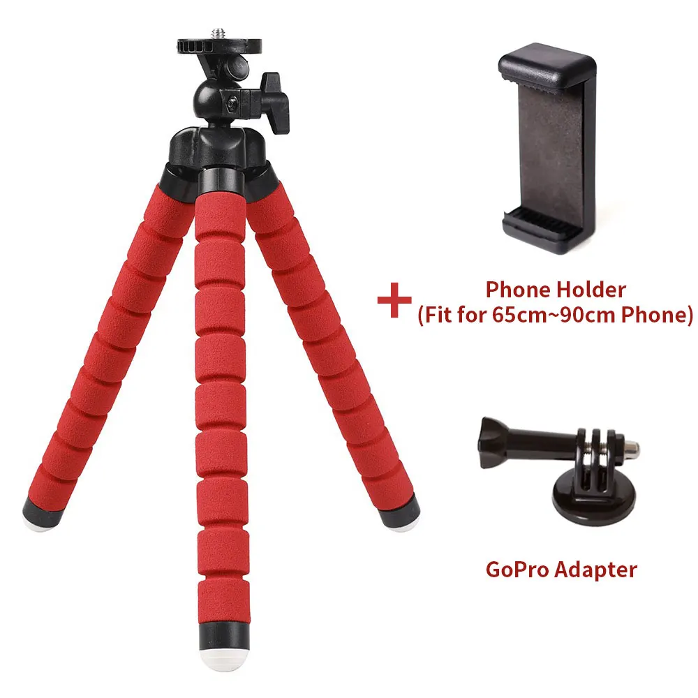 RM-27 Red CimPro RM-27 Гибкий штатив, совместимый с iPhone/Android samsung, мини штатив подставка держатель для камеры GoPro/мобильного телефона - Цвет: RM-27 Red