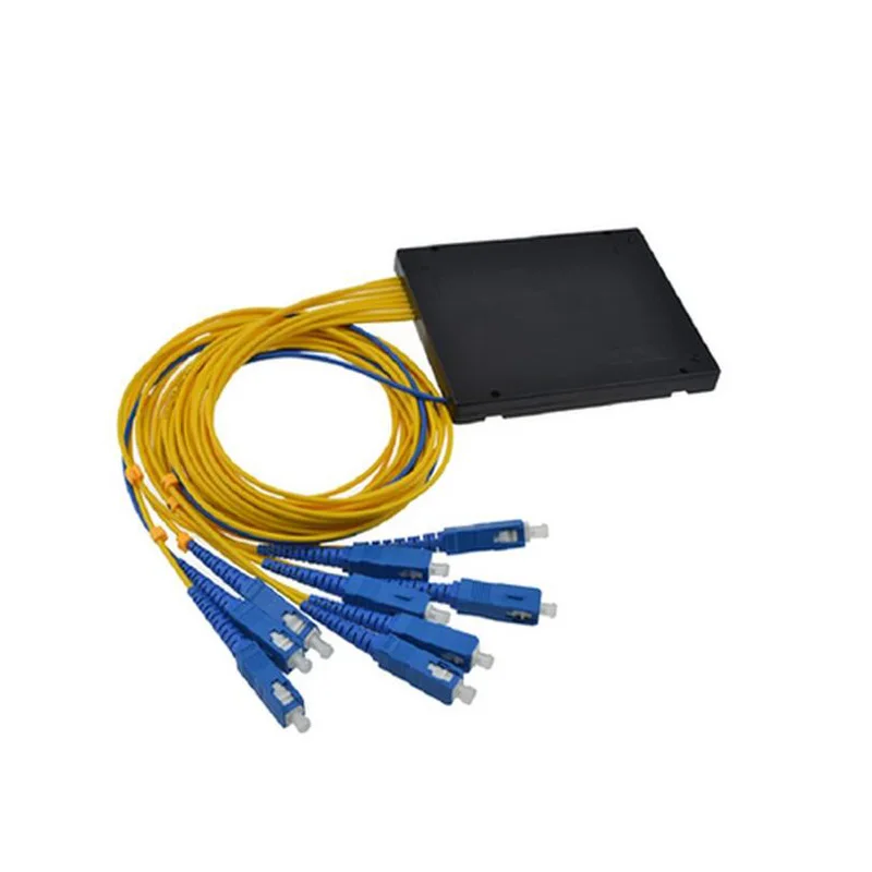 FTTH ABS Box 1x8 SC UPC PLC волоконно оптический сплиттер с коннектором SC/U PC плоский типа