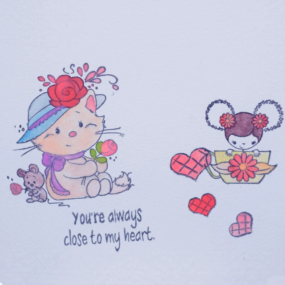 Прозрачный штамп Inlove DIY альбом для скрапбукинга карты Бумага Ремесло силиконовая