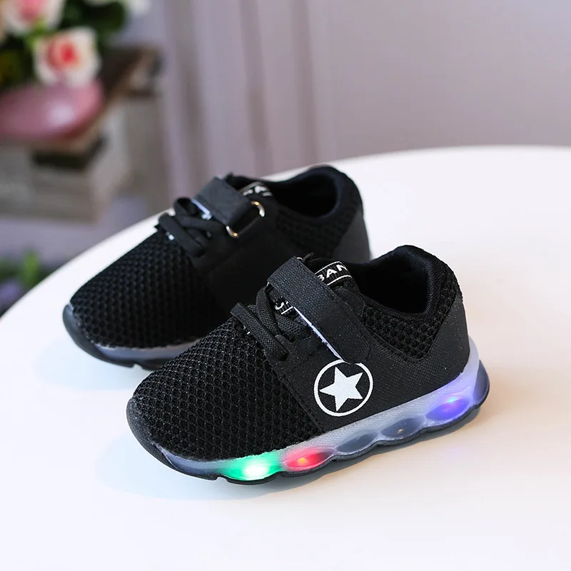 KEYITODO/модная обувь для маленьких мальчиков и девочек с подсветкой Детские