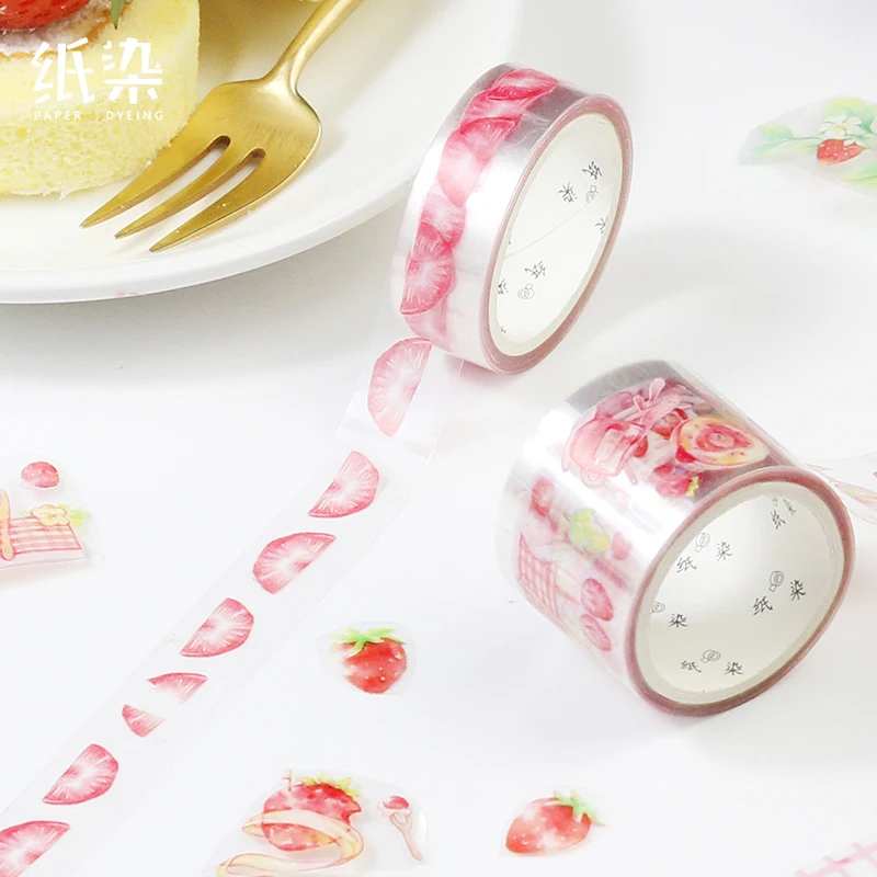 Свежая Сладкая Клубничная серия лента для декорации Washi DIY планировщик