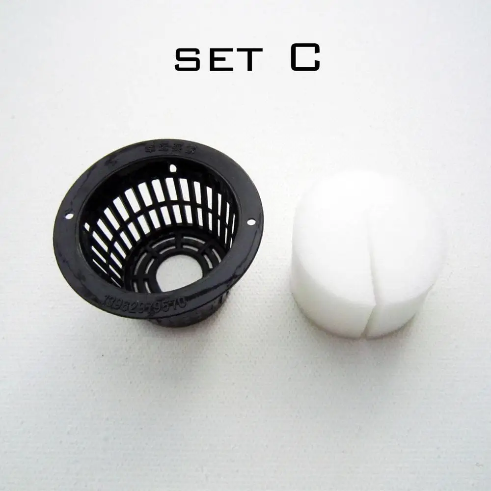 10 sets C 10 шт. черный сетчатый горшок сетчатая чашка корзина+ клонирование воротник пена вставка гидропоники растительное растение выращивание семян Проращивание 5 размер - Цвет: 10 sets C