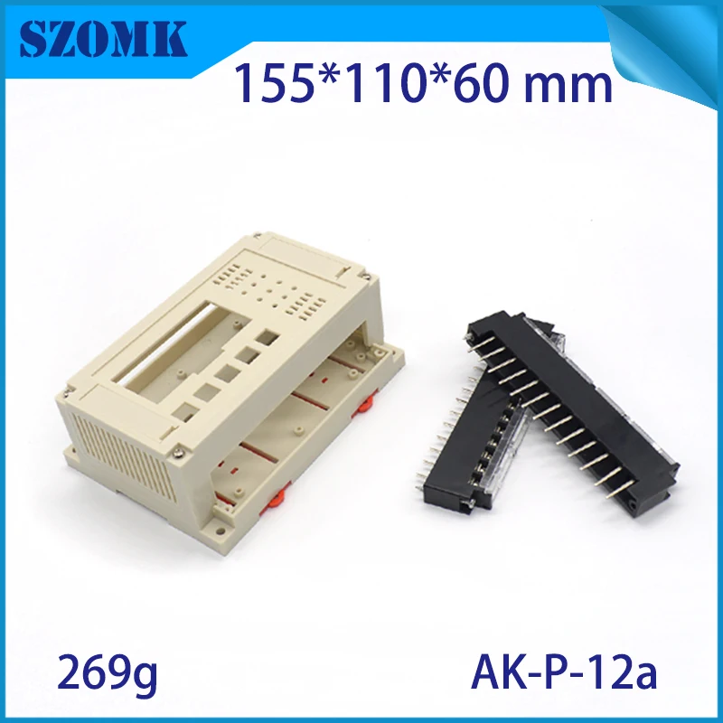 4 шт. пластиковый корпус для din рейки 155*110*60 м|enclosure electronic|enclosures for electronicsenclosure rail |