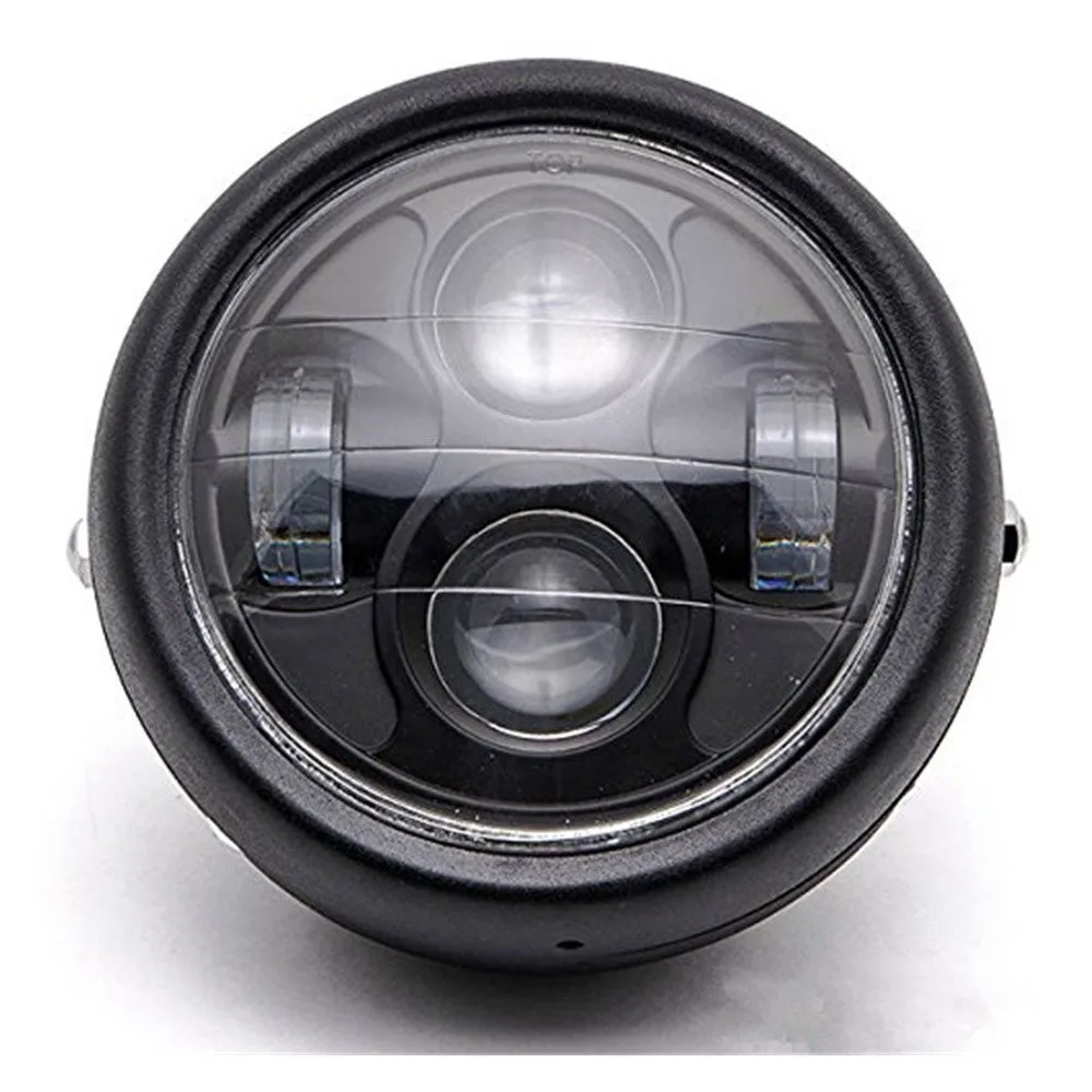 Черная фара для мотоцикла 6 5 дюйма Светодиодный проекционный светильник 12 в 40 Вт