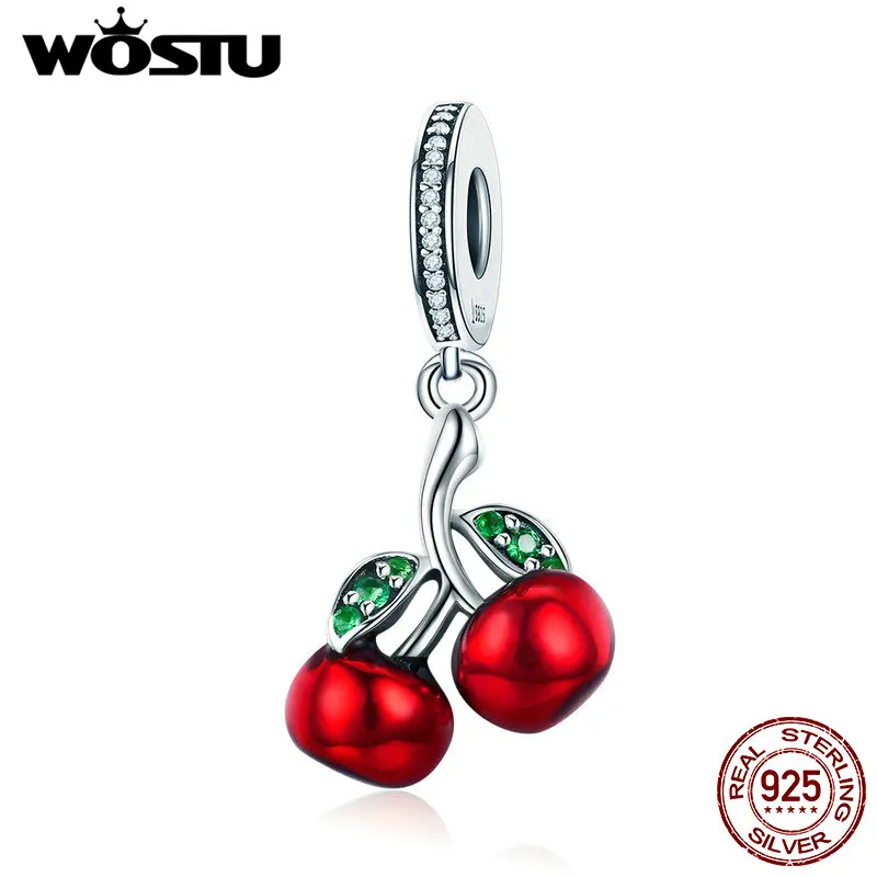 WOSTU высококачественные подвески из настоящего серебра 925 пробы с кулоном в виде
