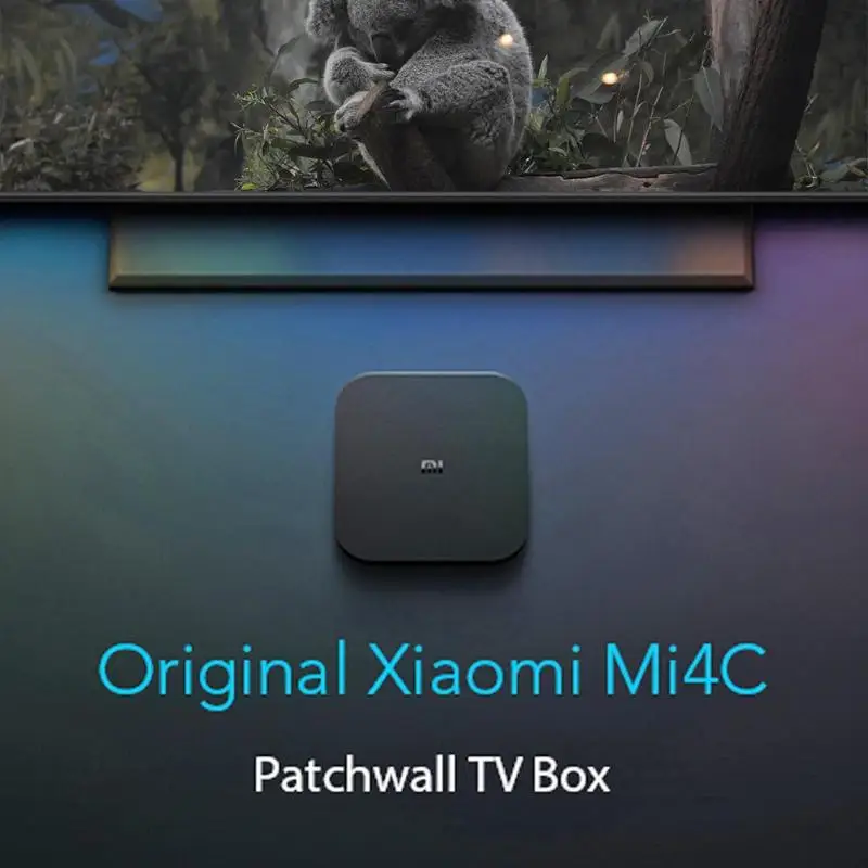 ТВ приставка Xiaomi Mi Box 4C 4K HDR Android 6 0 четырехъядерный процессор Amlogic 64 битный 1 Гб + 8 2 4