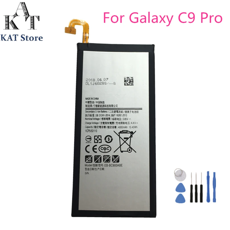 Аккумулятор для телефона KAT EB BC900ABE 4000 мАч Samsung Galaxy C9 Pro SM C9000 C9008 C900F C900Y лучший