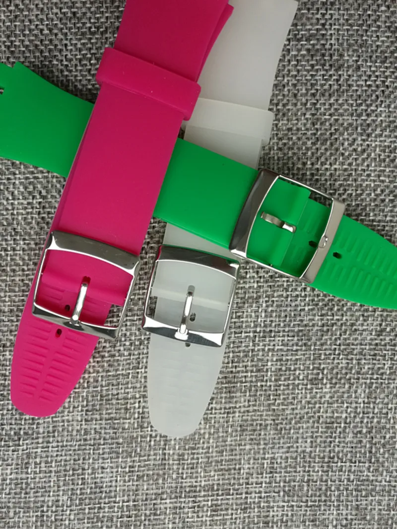 Новинка! Цветной силиконовый ремешок для часов Swatch Suow701 17 19 мм Пряжка из