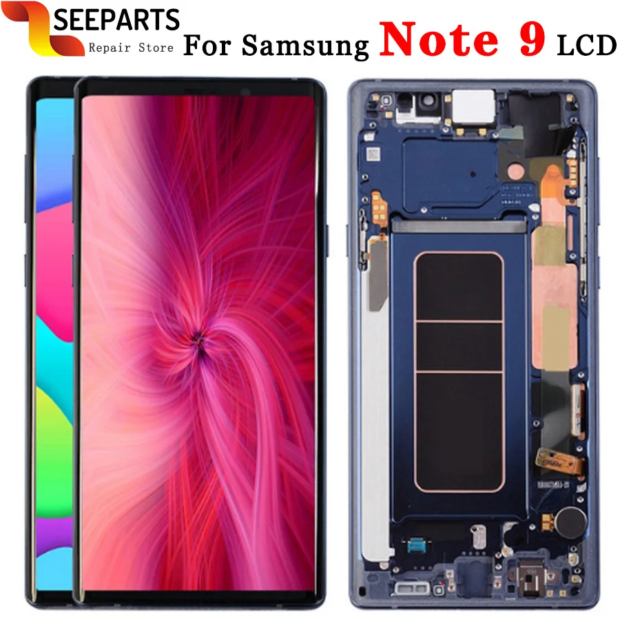

100% протестированный 6,4 "ЖК-дисплей для SAMSUNG GALAXY Note 9 Note 9, дисплей с сенсорным экраном, дигитайзер в сборе, Замена для SAMSUNG Note 9 LCD