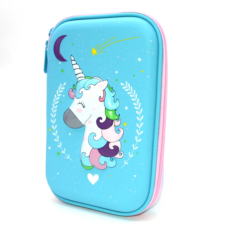 Pencil Case School EVA Trousse Scolaire Stylo Box Cute Unicorn Kawaii Astucci Estuches Lapices Etui Pennen Girls Stationery