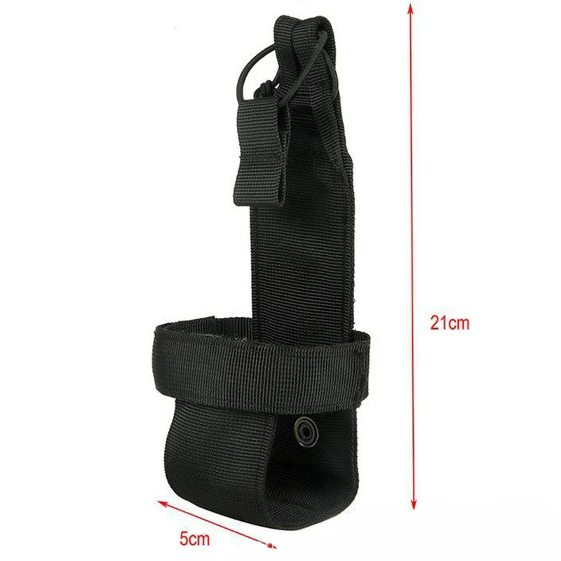 Water bag Black MilitaryTactical Прочный портативный Нейлоновый Регулируемый волшебный чехол для бутылки воды Открытый Кемпинг пеший Туризм Дикий портативный сумка DLY007 - Цвет: Water bag Black