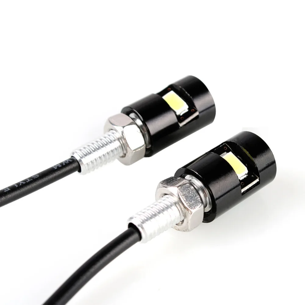 2 шт. из светодиодов мотоцикл номерного знака лампы болт свет накаливания 12 В