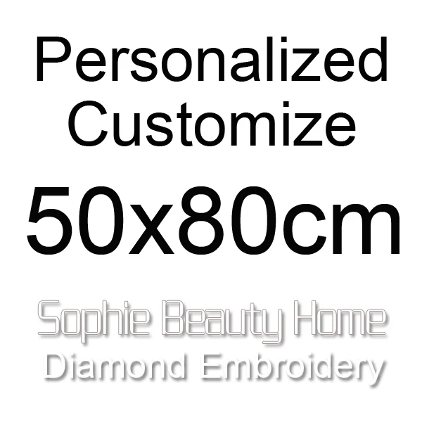 Sophie beauty, сделай сам, полная алмазная живопись, вышивка крестиком, персонализированная на заказ круглый мозаика, квадратная вышивка, фото на заказ, домашнее искусство - Цвет: 50x80cm