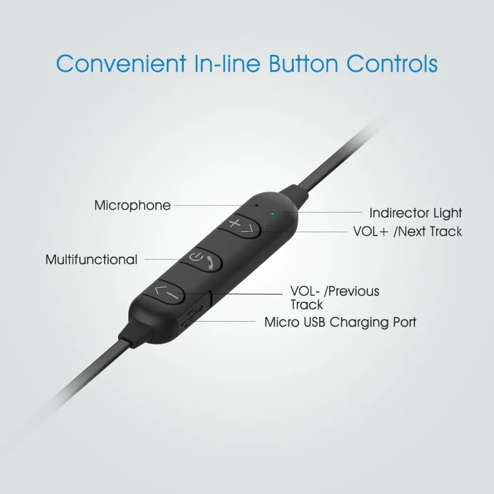 Syllable SF801 регулятор громкости Bluetooth V4.2 стерео наушники для телефонов и
