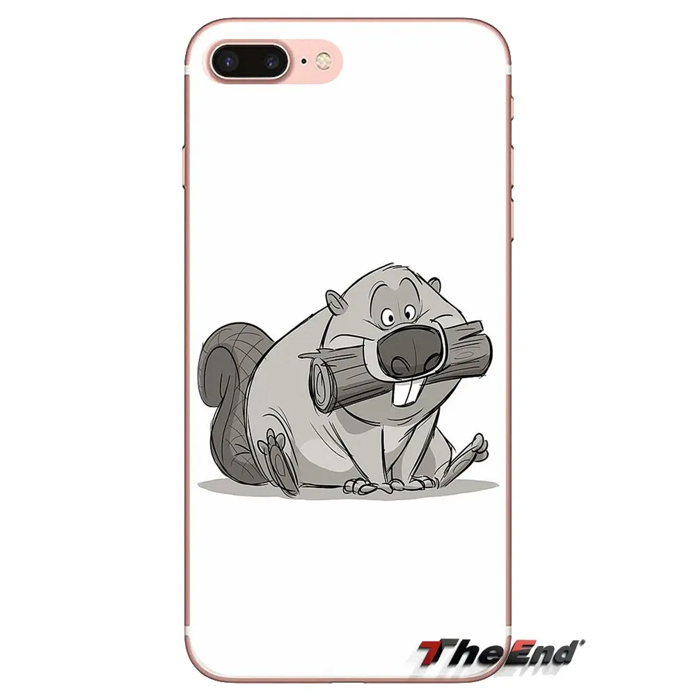 For Huawei Nova 2 3 2i 3i Y6 Y7 Y9 Prime Pro GR3 GR5 2017 2018 2019 Y5II Y6II cute beaver minimalism art Mobile Phone Case Cover |