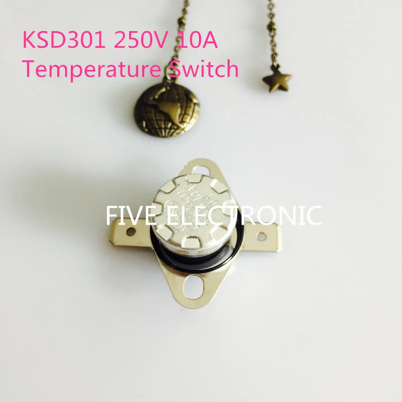 KSD301 250V 10A температурный переключатель KSD 301 нормальной температуры: 45 165 градусов