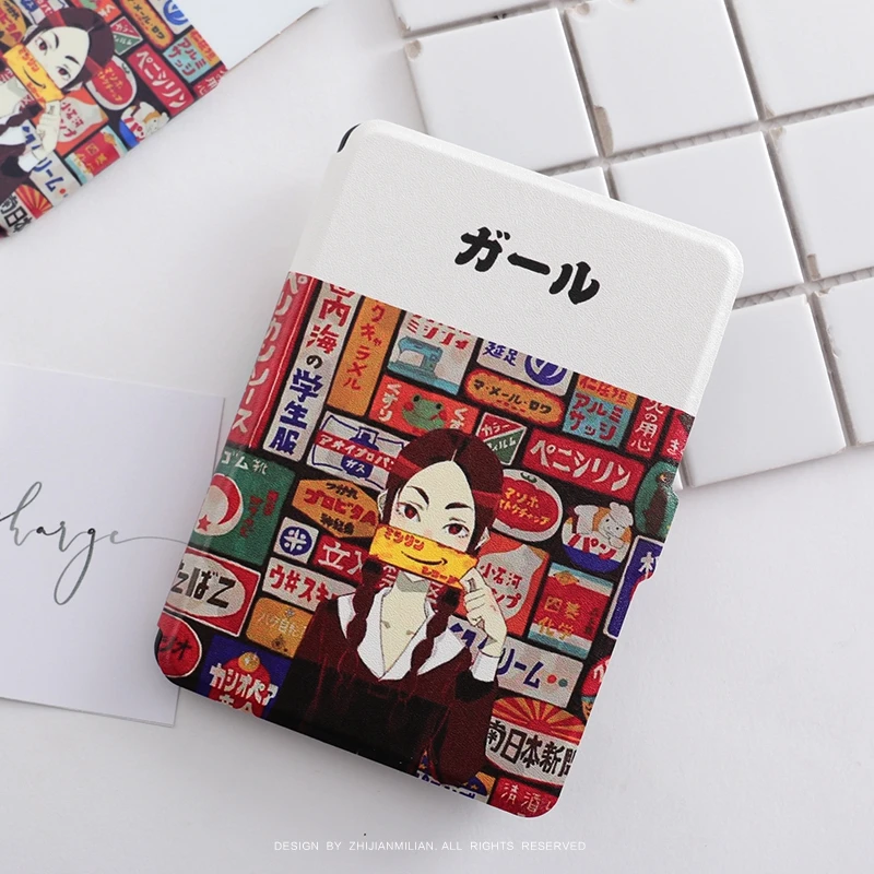 Korean Japan Leather Case Flip Cover for Amazon Kindle Paperwhite 1 2 3 449 558 Voyag 6&quot Ebook Ereader Tablet case | Компьютеры и