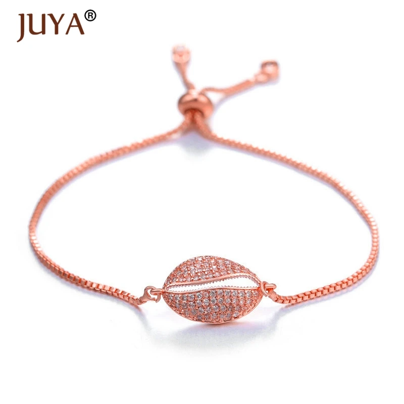 Rose gold copper zircon bracelet femme latest design 10 styles fashion charms evil eye bracelets for men women armband pulsera - Окраска металла: Rose gold