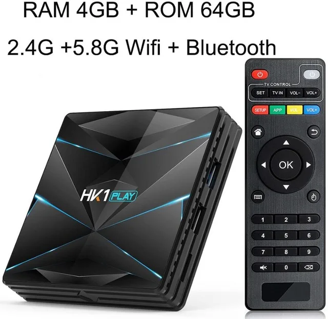 4GB 64GB 10 шт. Android 9,0 tv BOX HK1 Play S905X2 DDR3 4 ГБ 32 ГБ 64 Гб 2,4 ГГц 5 ГГц Wifi смарт медиаплеер Поддержка Bluetooth 4K телеприставка - Цвет: 4GB 64GB