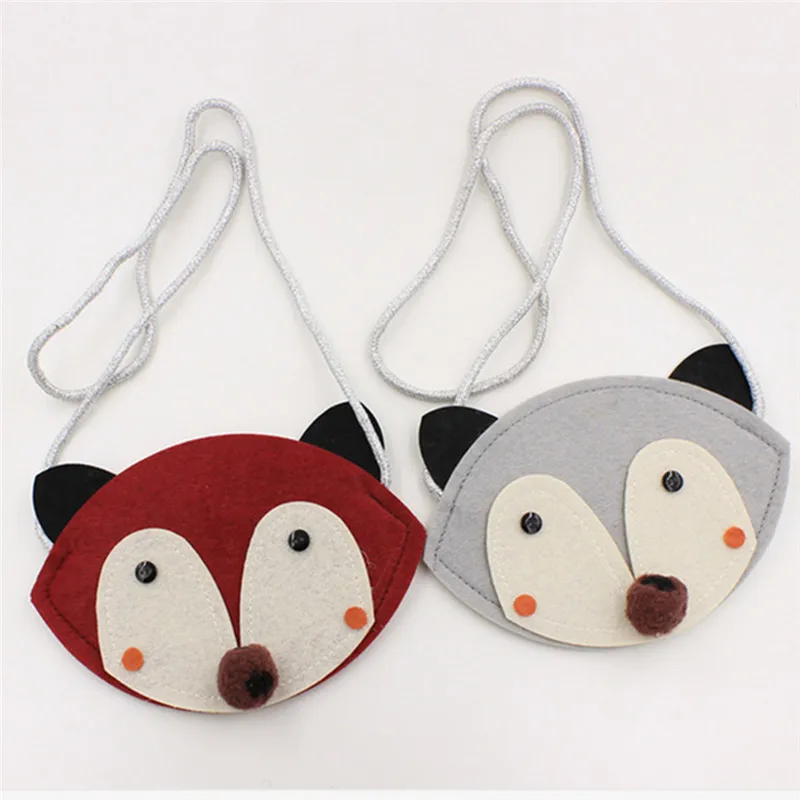 Детская сумка на плечо в форме животных ручная работа не тканая мини для монет