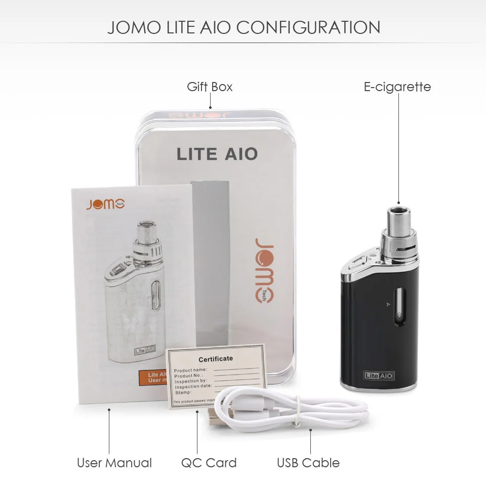 Оригинальный 1300 мАч Lite Aio Box Mod Ecig Kit 40 Вт электронная сигарета Vape VS Ego AIO |