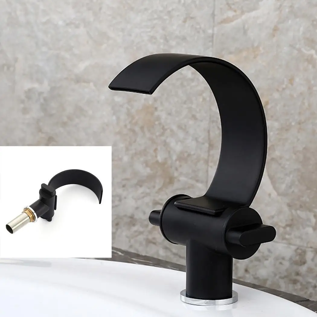Прочный водопроводный кран раковина для ванны двойная черная ручка 13 мм