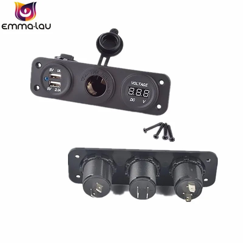 Цифровой светодиодный вольтметр с 3 портами 12 В 24 В|digital led voltmeter|led voltmetervoltage meter |