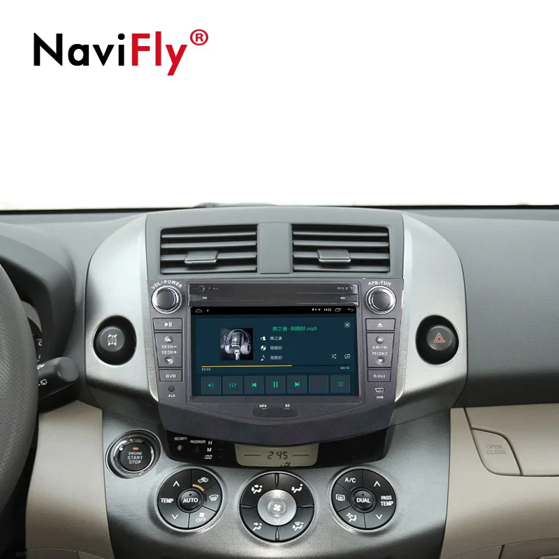 Navifly Автомобильный мультимедийный экран для toyota rav4 2007 2008 2009 2010 2011 с Android9.1 CD DVD USB SD