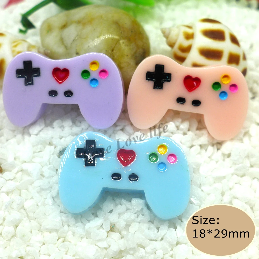 Kawaii игровой контроллер Flatback кабошоны из смолы для рукоделия DIY мобильного