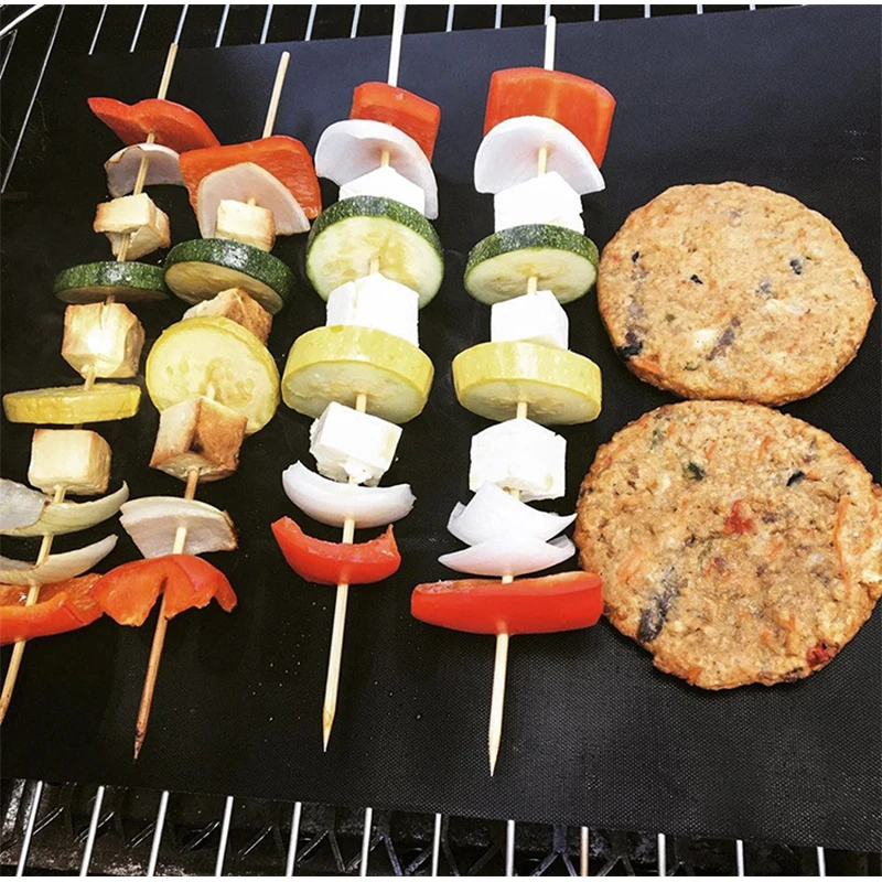 Barbecue Grill Mat PTFE Non-stick BBQ Baking Heat Resistant Roast For Party Travel Outdoor Reusable Cooking Tools |