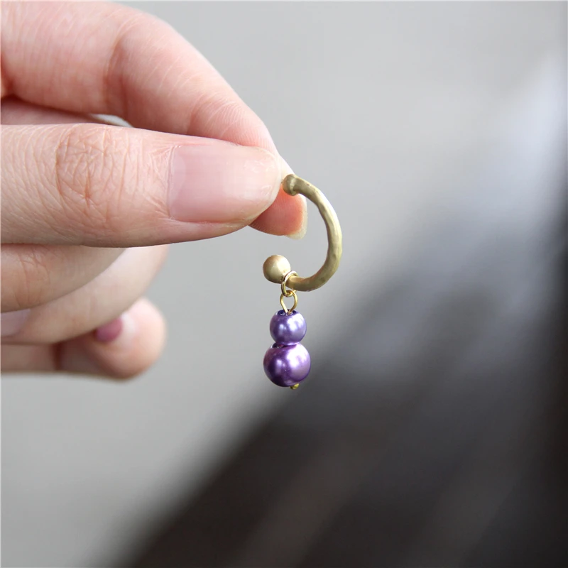 Женские Висячие серьги с натуральным кристаллом модные геометрические