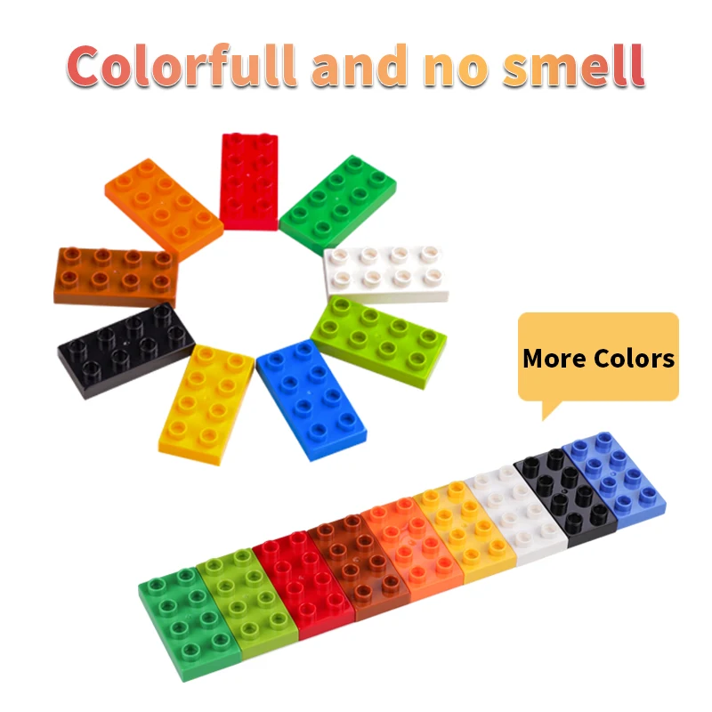 Классические строительные блоки 2x4 цветные обучающие игрушки для детей 100 г 14
