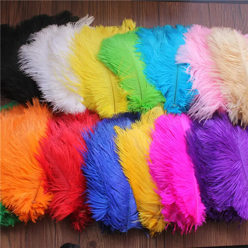 100 шт. декоративные Страусиные шлейфы 6 8 дюймов 15 20 см|ostrich plumes|natural centerpiecesdiy plume |