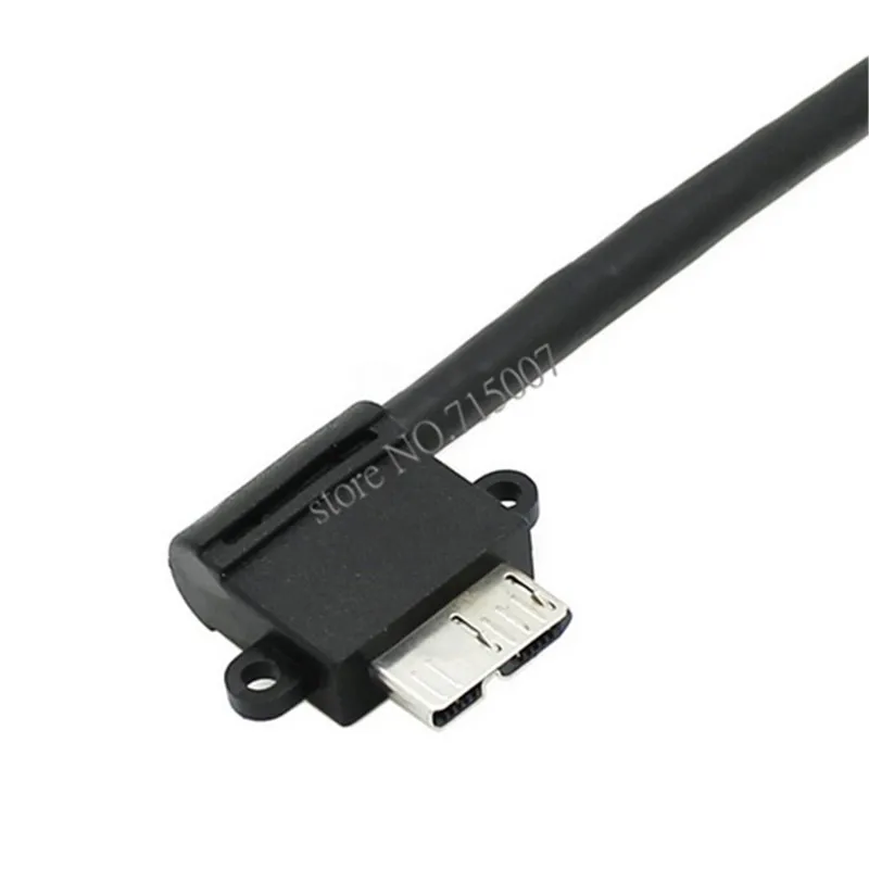 Вниз Угловой 90 градусов USB 3 0 к Micro 10Pin левый кабель 20 см для сотового телефона и
