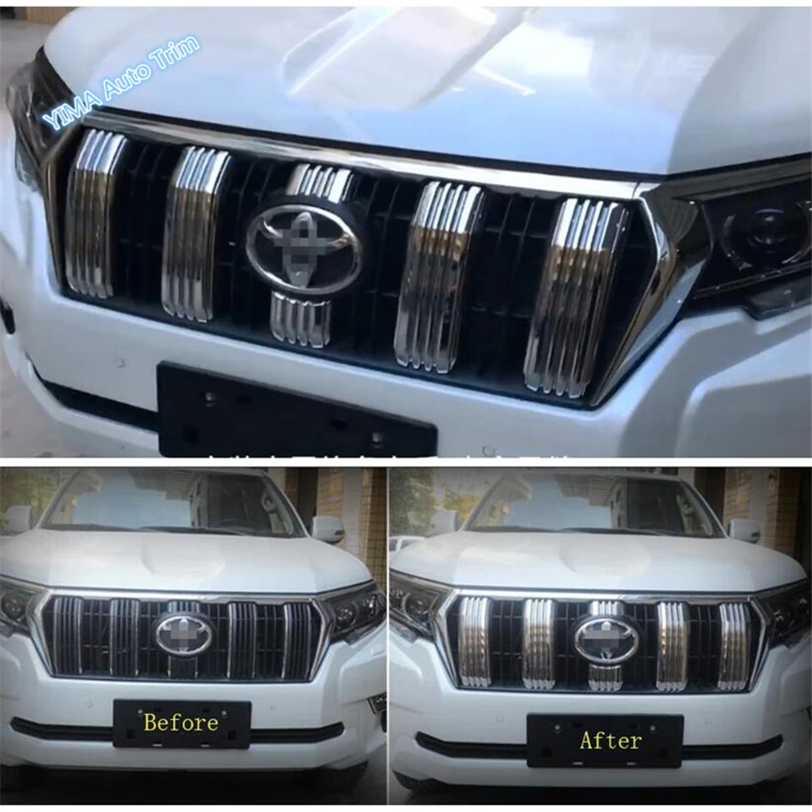 Lapetus Авто Стайлинг Передняя решетка гриль крышка отделка Подходит для Toyota Land Cruiser