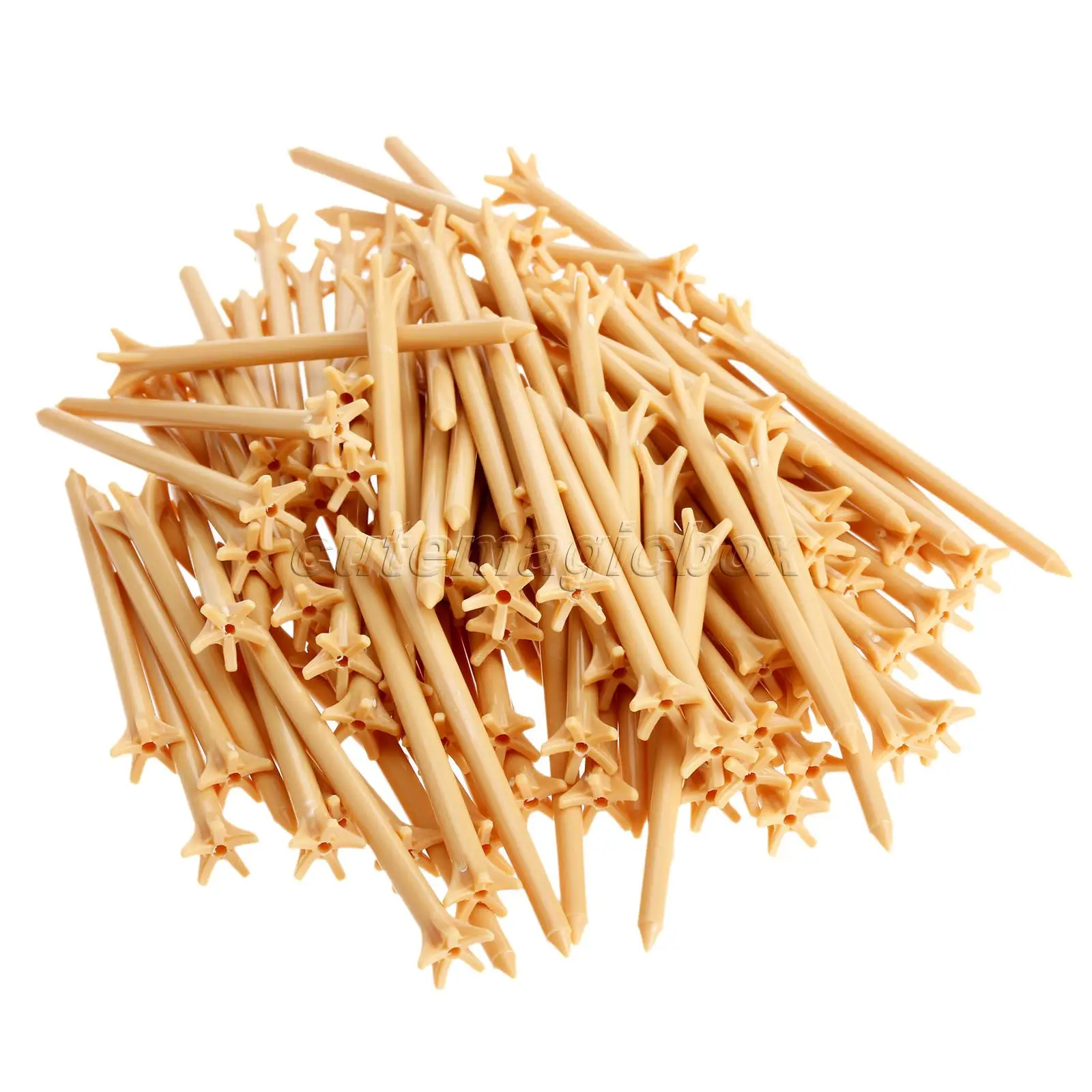 100 шт./упак. Профессиональный трения мяча в гольфе 83 мм пшеницы Пластик Пять зубец