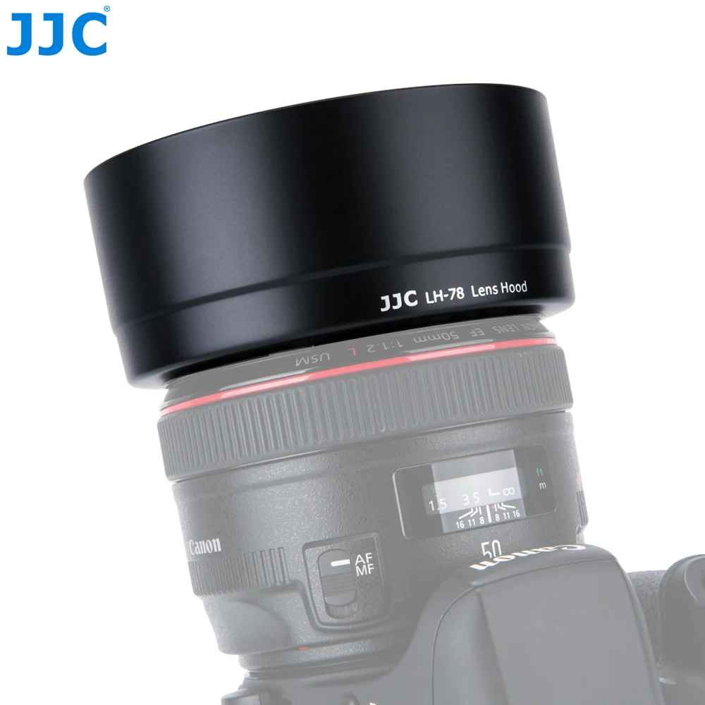 JJC LH-78 простой конструкции Камера DSLR Аксессуары черный бленда Тенты для canonef 50 мм