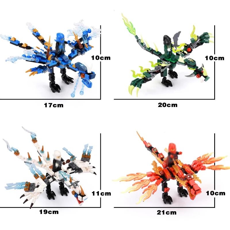 115 шт + Ninjagoingly Dragon Knight строительные блоки Совместимые Legoingly образовательные Diy